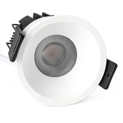 EZ-US Series Angled Reflector 7W (2.2″) Deep Anti-Glare Recessed LED Downlight | 100–130V | 4/12 Pack | 5CCT Adjustable | 24° Beam | CRI>95 | for Home & Light Commercial Use