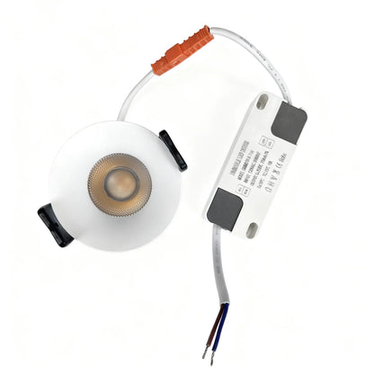 EZ-EU Series Curved Reflector 7W (2.2″) Deep Anti-Glare Recessed LED Downlight | 200–240V | 4/12 Pack | 3000K / 4000K / 5000K | 24° Beam | CRI>95 | for Home & Light Commercial Use