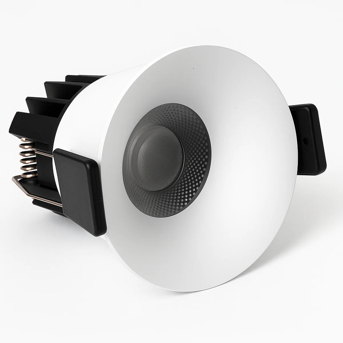 EZ-US Series Curved Reflector 9W (2.6″) Deep Anti-Glare Recessed LED Downlight | 100–130V | 4/12 Pack | 5CCT Adjustable | 24° Beam | CRI>95 | for Home & Light Commercial Use