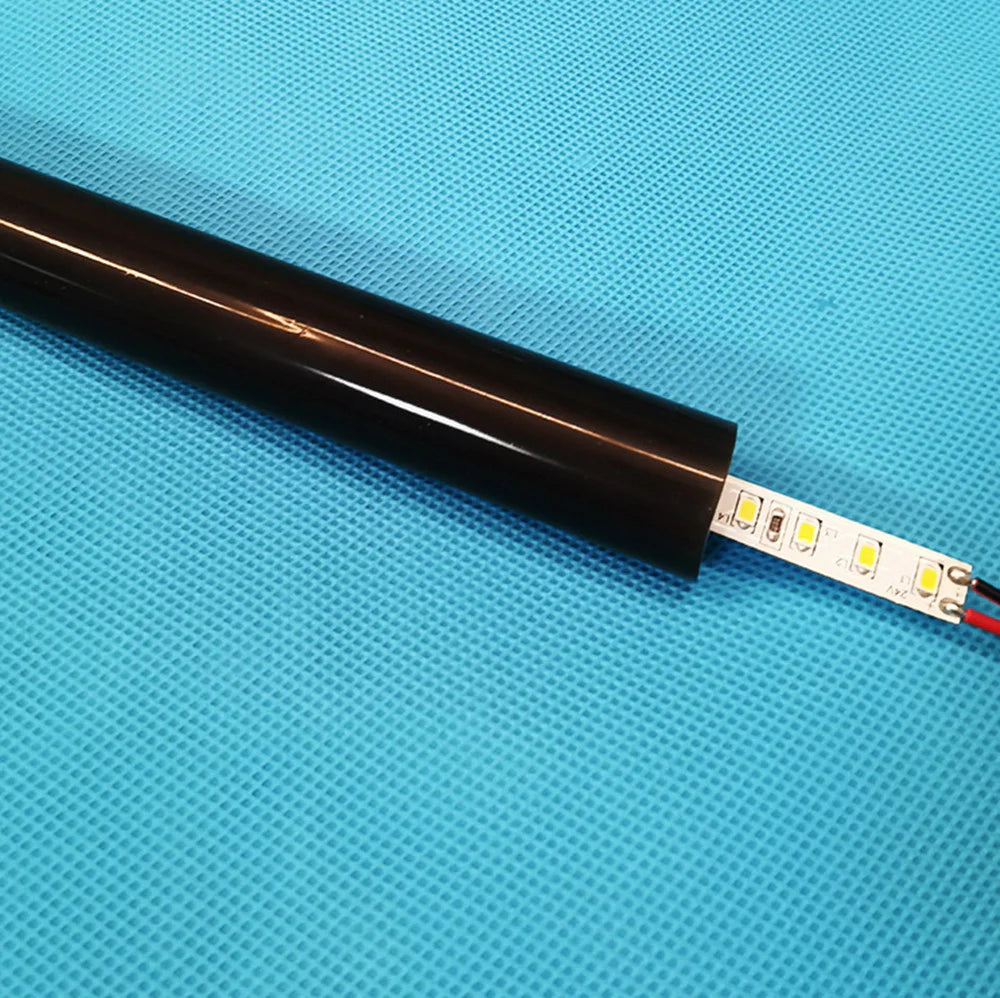 I-360E Series ⏀22mm 360 Emitting LED Neon Tube Housing | S22D Black Soft Neon Tube Housing | IP67 Waterproof | 8mm PCB Width | 16.4FT/5M | Club Decorative Lighting