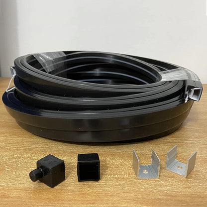 I-TE Series 16×16mm Top Emitting LED Neon Tube Housing | S1616 Black Flexible Neon Tube Housing | IP67 Waterproof | 10mm PCB Width | 16.4FT/5M | Lounge Ceiling Accent Lighting