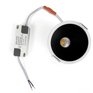 EZ-EU Series Black Reflector 9W (3″) Deep Anti-Glare Recessed LED Downlight | 200–240V | 4/12 Pack | 3000K / 4000K / 5000K | 24° Beam | CRI>95 | for Home & Light Commercial Use