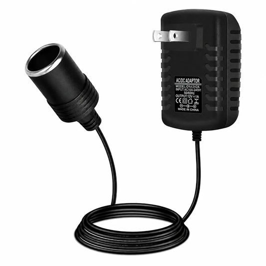 inShareplus 12 V 2,5 A 30 W AC-DC-Konverter, 12-Volt-Zigarettenanzünderadapter, 110 V auf 12 V Autoanzünderadapter auf Wandsteckdosenadapter, 12-V-Stromversorgung für Autogeräte (MP3, Ventilator, Dashcam) 