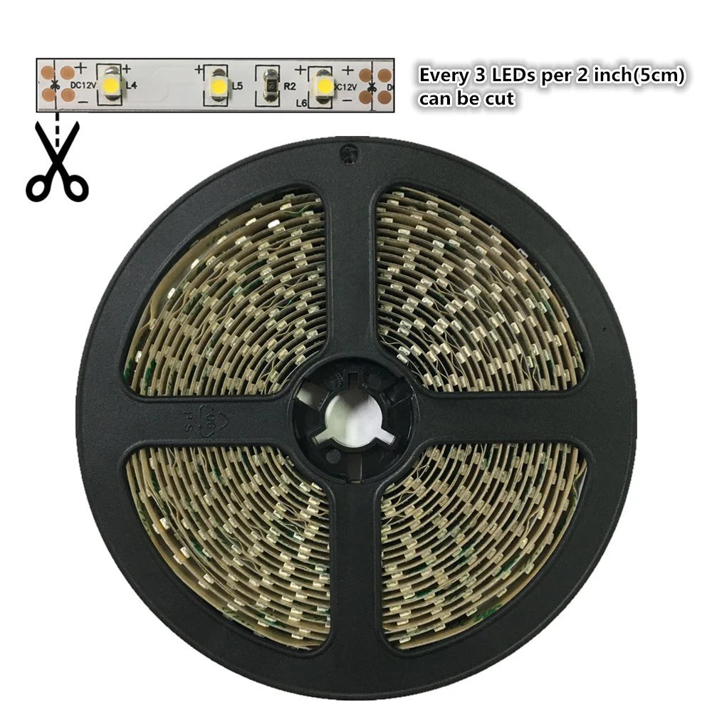 940nm 240 LEDs/m DC12V IR LED Light Strip – Invisible IR for Proximity Sensing, SMD2835, IP00/IP65, 5 Meters