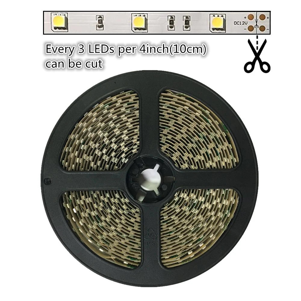 810nm 30 LEDs/m DC12V IR LED Light Strip – High Power Near IR for Sensor Integration, SMD5050, IP00/IP65, 5 Meters