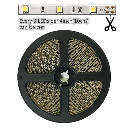 810nm 120 LEDs/m DC12V IR LED Light Strip – Near IR for NIR Imaging and Vision Inspection Systems, SMD2835/SMD5050, IP00/IP65, 5 Meters