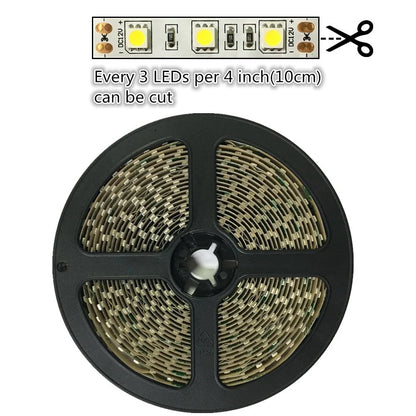 660–670nm 30 LEDs/m DC12V IR LED Light Strip – High Power Deep Red for Horticulture Systems, SMD5050, IP00/IP65, 5 Meters