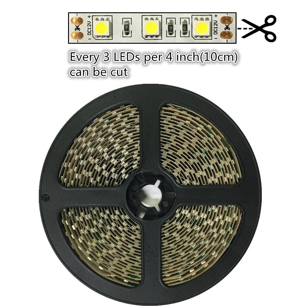 730–735nm 120 LEDs/m DC12V IR LED Light Strip – Far Red for Photoperiod and Bloom Control Lighting, SMD2835/SMD5050, IP00/IP65, 5 Meters