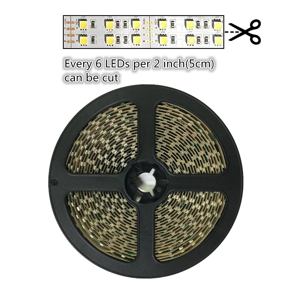940nm 60 LEDs/m DC12V IR LED Light Strip – Invisible IR for Sensor Devices and Face Recognition, SMD2835/SMD5050, IP00/IP65, 5 Meters