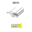I-SE Series 4×10mm Side Emitting LED Neon Tube Housing | S0410 LED Neon Tube Profile | IP67 Waterproof | 5mm PCB Width | 16.4FT/5M | Kitchen Cabinet Display Lighting | Local Stock US/UK/DE