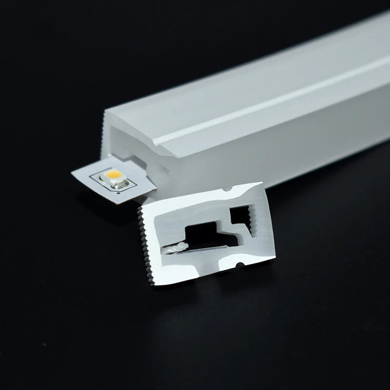 I-SE Series 12×20mm Side Emitting LED Neon Tube Housing | S1220 Silicone Neon Tube | IP67 Waterproof | 10mm PCB Width | 16.4FT/5M | Retail Shelf Edge Lighting