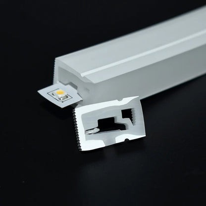 I-SE Series 12×20mm Side Emitting LED Neon Tube Housing | S1220 Silicone Neon Tube | IP67 Waterproof | 10mm PCB Width | 16.4FT/5M | Retail Shelf Edge Lighting
