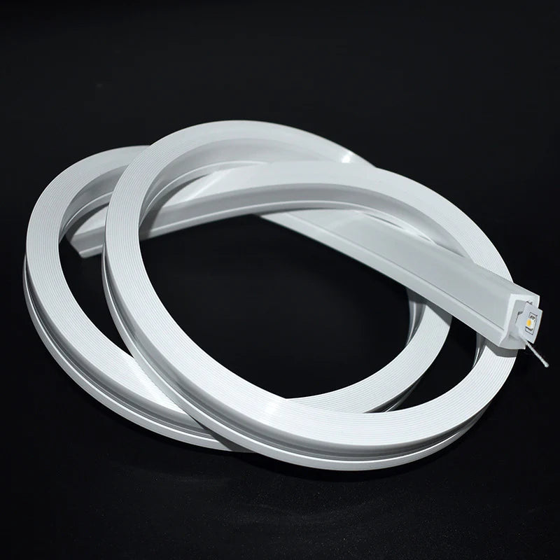 I-SE Series 12×20mm Side Emitting LED Neon Tube Housing | S1220 Silicone Neon Tube | IP67 Waterproof | 10mm PCB Width | 16.4FT/5M | Retail Shelf Edge Lighting
