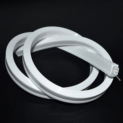 I-SE Series 12×20mm Side Emitting LED Neon Tube Housing | S1220 Silicone Neon Tube | IP67 Waterproof | 10mm PCB Width | 16.4FT/5M | Retail Shelf Edge Lighting