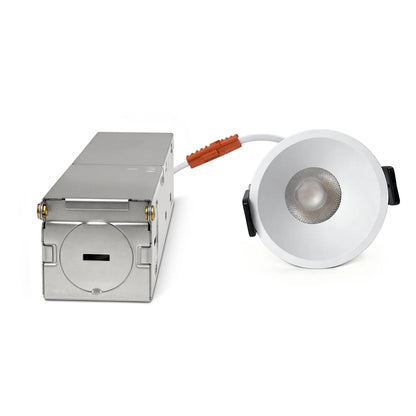EZ-US Series Angled Reflector 7W (2.2″) Deep Anti-Glare Recessed LED Downlight | 100–130V | 4/12 Pack | 5CCT Adjustable | 24° Beam | CRI>95 | for Home & Light Commercial Use