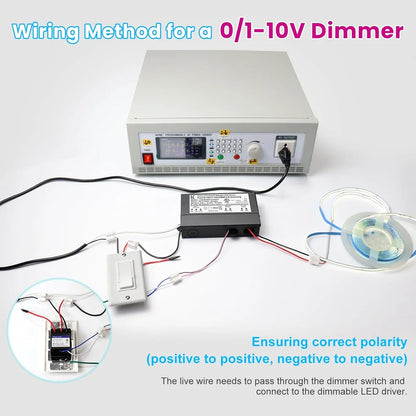 24V DC 60W 5-in-1 Dimmable LED Power Supply, AC 120-277V Input, LED Power Supply for LED Strip Lights / Home Lighting / DIY Lighting Projects