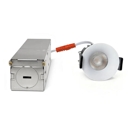 EZ-US Series Curved Reflector 7W (2.2″) Deep Anti-Glare Recessed LED Downlight | 100–130V | 4/12 Pack | 5CCT Adjustable | 24° Beam | CRI>95 | for Home & Light Commercial Use