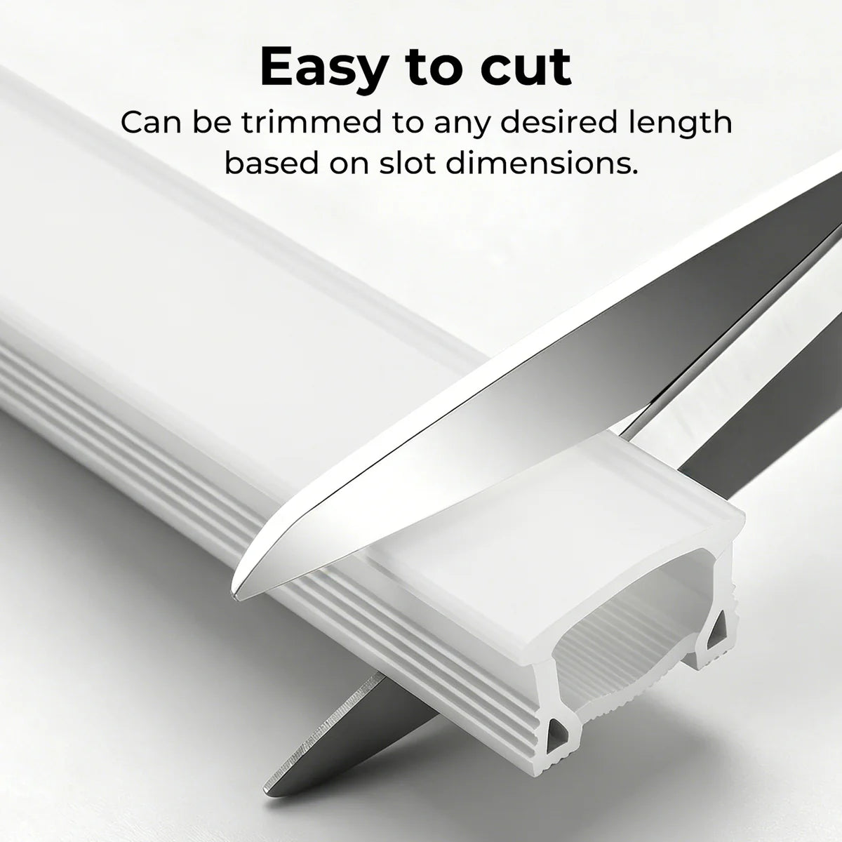 Q-TE Series 40×20mm Top Emitting LED Neon Tube Housing | S4020 Quick Install LED Neon Tube Profile | Enhanced Side Support | Max Strip Width ≤25mm | 16.4FT/5M | LED Signage Neon Signs Lighting