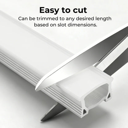 Q-TE Series 40×20mm Top Emitting LED Neon Tube Housing | S4020 Quick Install LED Neon Tube Profile | Enhanced Side Support | Max Strip Width ≤25mm | 16.4FT/5M | LED Signage Neon Signs Lighting