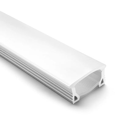Q-TE Series 40×20mm Top Emitting LED Neon Tube Housing | S4020 Quick Install LED Neon Tube Profile | Enhanced Side Support | Max Strip Width ≤25mm | 16.4FT/5M | LED Signage Neon Signs Lighting