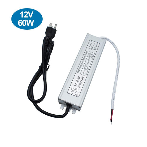 IP67 Waterproof 12V 5A 60W Power Supply