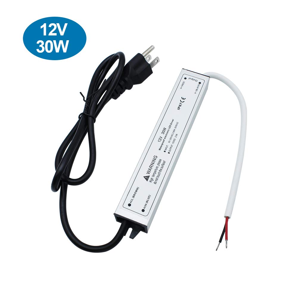 IP67 Waterproof 12V 2.5A 30W Power Supply