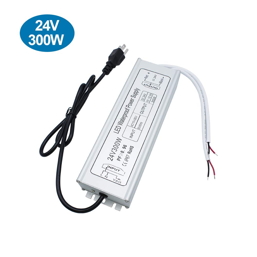 IP67 Waterproof 24V 12.5A 300W Power Supply