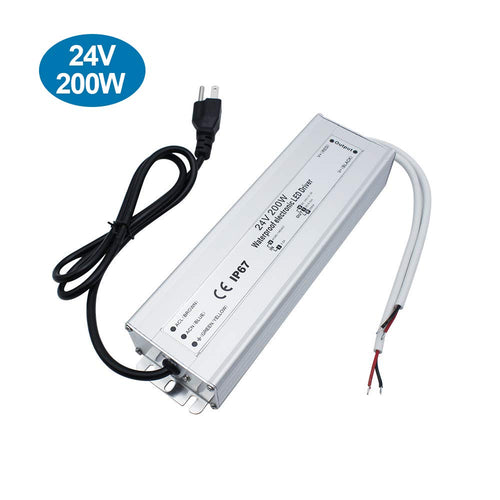 IP67 Waterproof 24V 8.3A 200W Power Supply