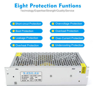 Universal Regulated Switching Power Supply 24V 10A 240W