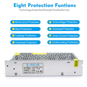 Universal Regulated Switching Power Supply 12V 12.5A 150W