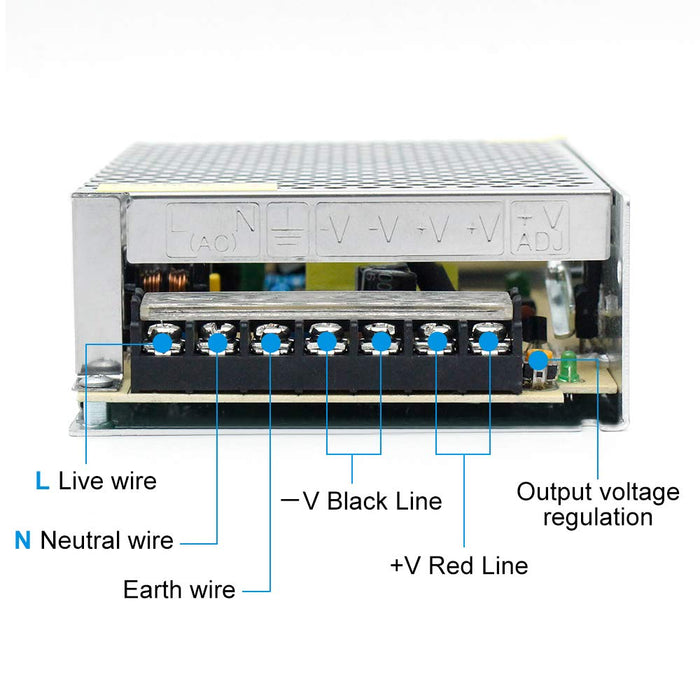 Universal Regulated Switching Power Supply 12V 5A 60W